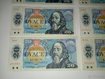 BANKOVKY 20 KČS 1988, OBĚ VYDANÉ SÉRIE - 2