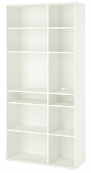 IKEA VIHALS policový díl s 10 policemi 200cm - 2