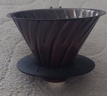 Hario V60 (02) Kovový dripper, měděný VDM-02CP+BONUS - 2