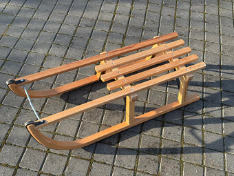 Kvalitní německé dřevěné sáně Sirch Davoser 100cm - 2