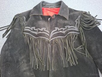Westernová kozena bunda s třásněmi - 2