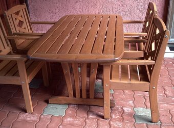 ZAHRADNÍ SET STŮL A 4 ŽIDLE - 2