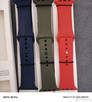 Set 3ks silikonové hřeminku na Apple Watch 42 44 45 49mm - 2