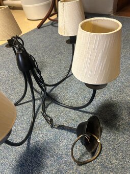 Kovový lustr 5-ramenný - 2