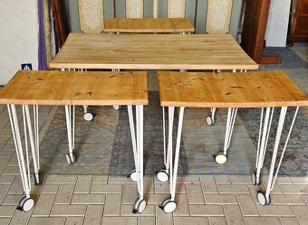 stoly na kolečkách IKEA 4 kusy - 2