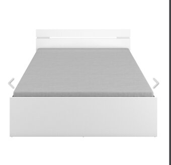 Multifunkční postel 140x200 MICHIGAN perleťově bílá - 2