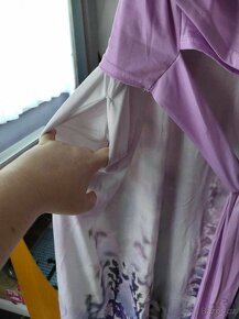 Nové dámské levandulové šaty, vel. XXL - 2