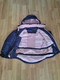 Dívčí zimní bunda ,vodeodpudiva.vel.140 - 2
