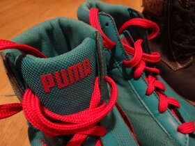 Dětské boty 2ks polovysoké obuv PUMA vel 34 a zimní boty - 2