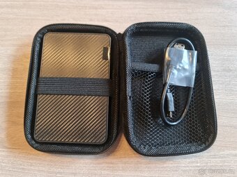 500Gb 2.5 externi disk USB 3 cerny + prepravni box / novy - 2