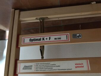 Polohovatelný lamelový rošt BRECKLE Optimal K + F – 90×200 c - 2