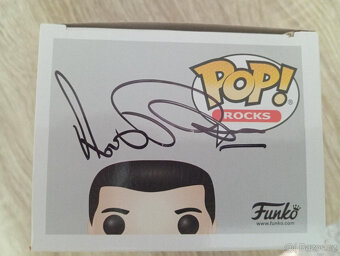 Funko POP Freddie Mercury originál podpis Peter Freestone - 2