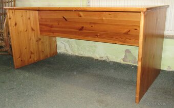 Psací stůl z borovice - celomasiv - Výborný stav - 2