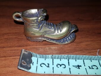 Přívěsek, Prčice, škrpál, botička, mosaz, pochod - 2