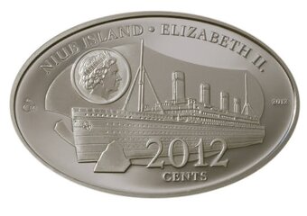 Stříbrná mince Titanic - 2