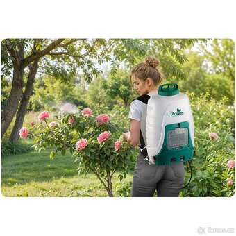 Aku postřikovač na záda s vozíkem - 2