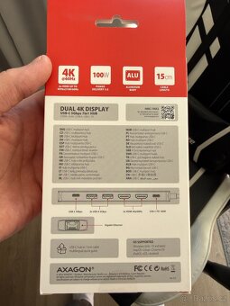 Dokovací stanice dual 4K Axagon - nerozbalená - 2