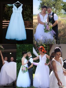 Svatební šaty 40/46 bílé - 2