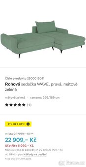 Rohová sedačka Wave - 2