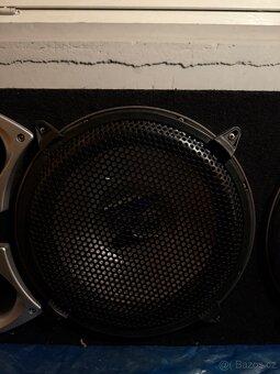 Subwoofer Axton CAB 609 2x250 RMS+zesilovač AUNA ALP404CH - 2