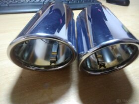 Značkové CHROM koncovky VW Audi výfuku - 2