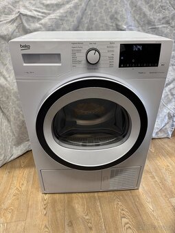 Úzká slim sušička Beko 7kg, JAKO NOVÁ,HDF 7439CSSX - 2