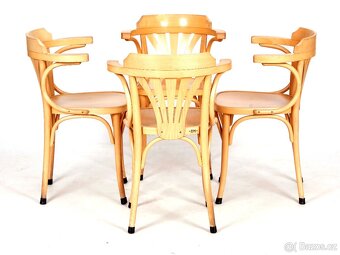 TON, české populární židle s područkami, 17 ks. - 2