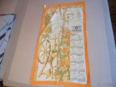 Plátěné kalendáře CENTROTEX rok 1980-1982 - 2