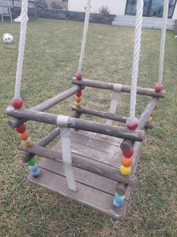 Dětská dřevěná houpačka - 2