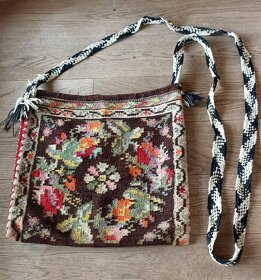 Vlněná ručně tkaná taška - 2