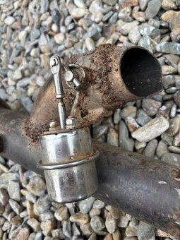 Downpipe 1.8t, výfuková klapka - 2