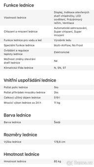 Americká lednička GORENJE NRS918EMX, 2022 - 2