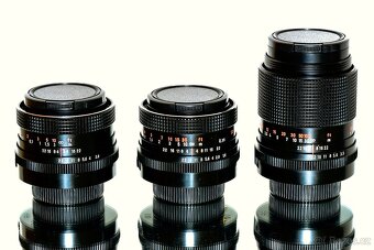 3x Carl Zeiss RED MC M42 2,4/35, 1,8/50, 3,5/135 TOP STAV - 2