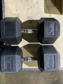 Činky Hex set.2,5-50kg 1050kg nové zabalené - 2