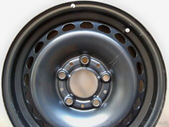 BMW E36 1x Zánovní plechový disk originál 5x120 6.5Jx15 IS47 - 2