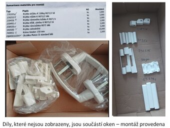 Plastové okno trojdílné, trojsklo 2185 x 1540 – NOVÉ - 2