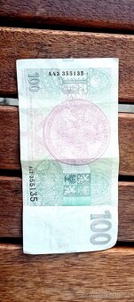 100 Kč 1993 – série A43 – sběratelská bankovka – Praha - 2