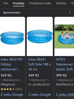 Dětský nafukovací bazén 1,88 m 46 cm. - 2