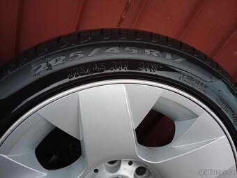 Sada alu kol originál bmw 5x120 s Letní pneu 225/45/17 - 2