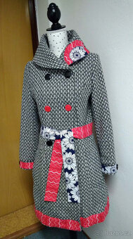 2 ks - KONTRASTY - kabát + šátek - 2