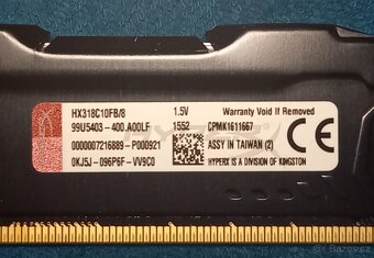 HyperX Fury DDR3 1866 MHz CL 10 2x8GB - 2