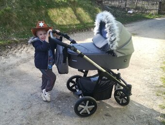 Kočárek trojkombinace + sedačka + fusák - 2