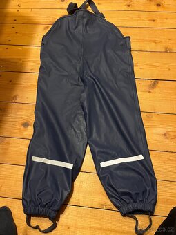 Oteplené gumové kalhoty vel 110/116 - 2