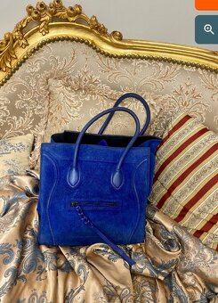 Kabelka Celine Electric Royal Blue Suede Phantom Bag - 2