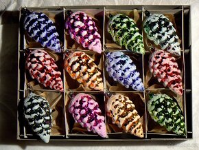 Retro vánoční ozdoby-šišky - 2