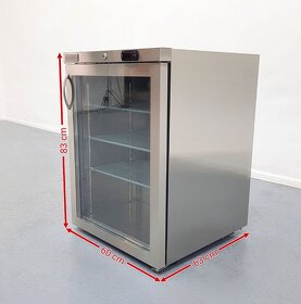 Lednice - 161 litrů - 1 skleněné dveře - 2