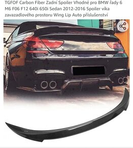BMW F06 zadní spoiler - 2