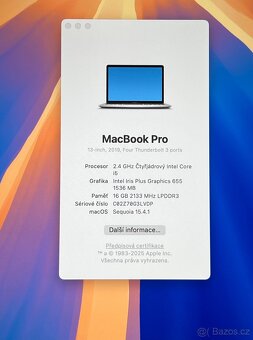 MacBook Pro 2019/16GB RAM/Intel i5/512GB SSD/Záruka - 2