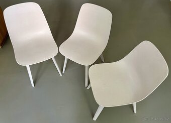 Ikea ODGER Židle bílá/béžová 3x PC 6 tis - 2