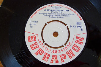 SP deska W.Matuška 1970-Já se touhle cestou,Kvetou lípy/50/ - 2